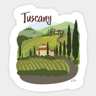 Tuscan Vineyard Sticker